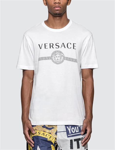 versace white tees|Versace collection men shirt white.